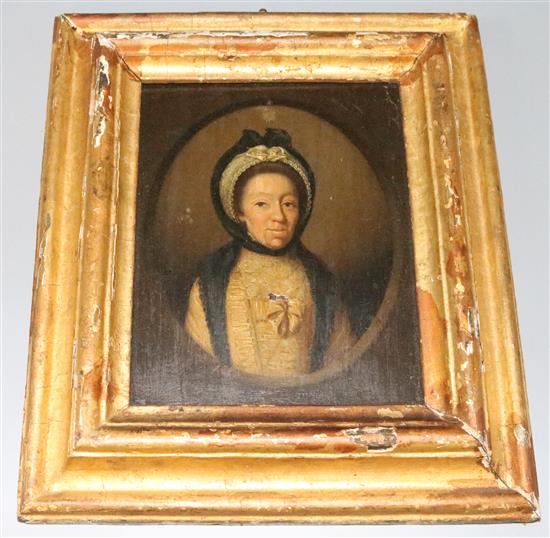 Portrait miniature of a lady